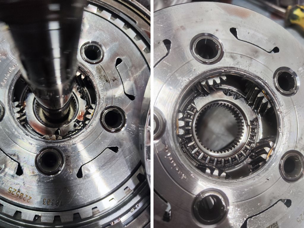 повреждения подшипника и сателитов акпп 8f35